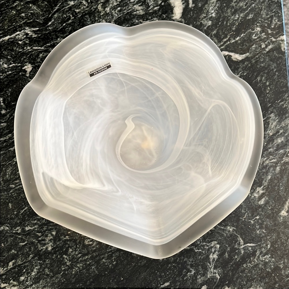 Elegant White Decorative Bowl